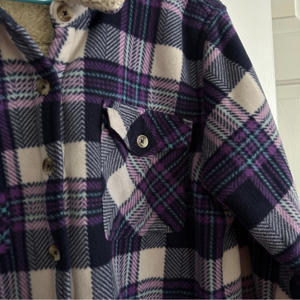 Soho Threads Fleece Shacket Large - Picture 2 of 8
